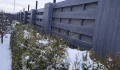 Забор из ДПК серого цвета 