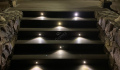 Лестница из ДПК с подсветкой 1227